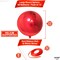 Huge Metallic Red Balloons - 22 Inch, Pack of 12 | Round 4D Mylar Balloon for Casino Theme Party, Red Party Decoration | Patriotic Party Decorations, Birthday, Anniversary, Graduation Decor